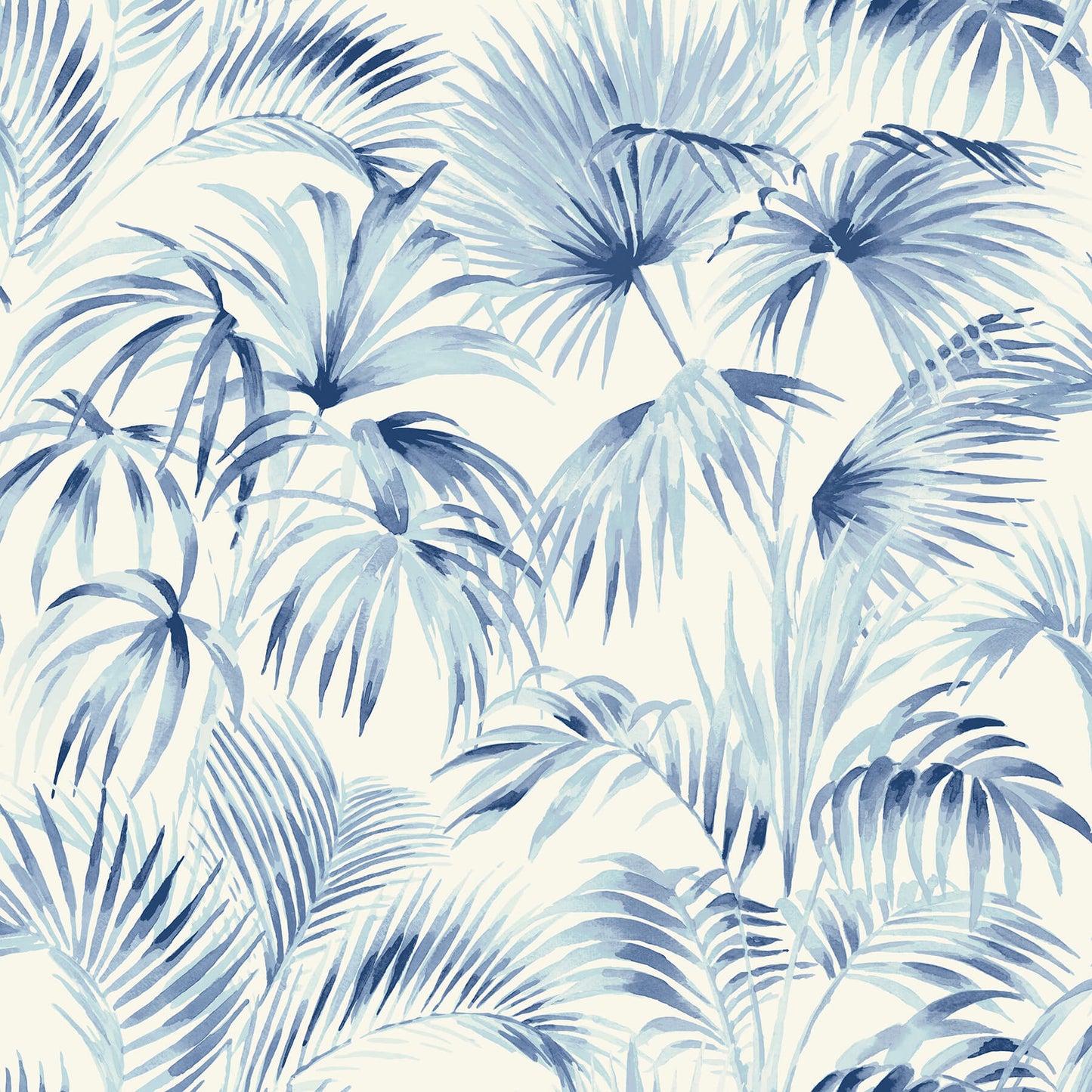 Blue Heron Manaus Palm Frond Wallpaper