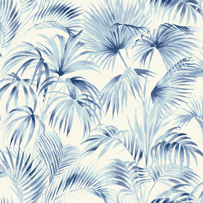 Blue Heron Manaus Palm Frond Wallpaper