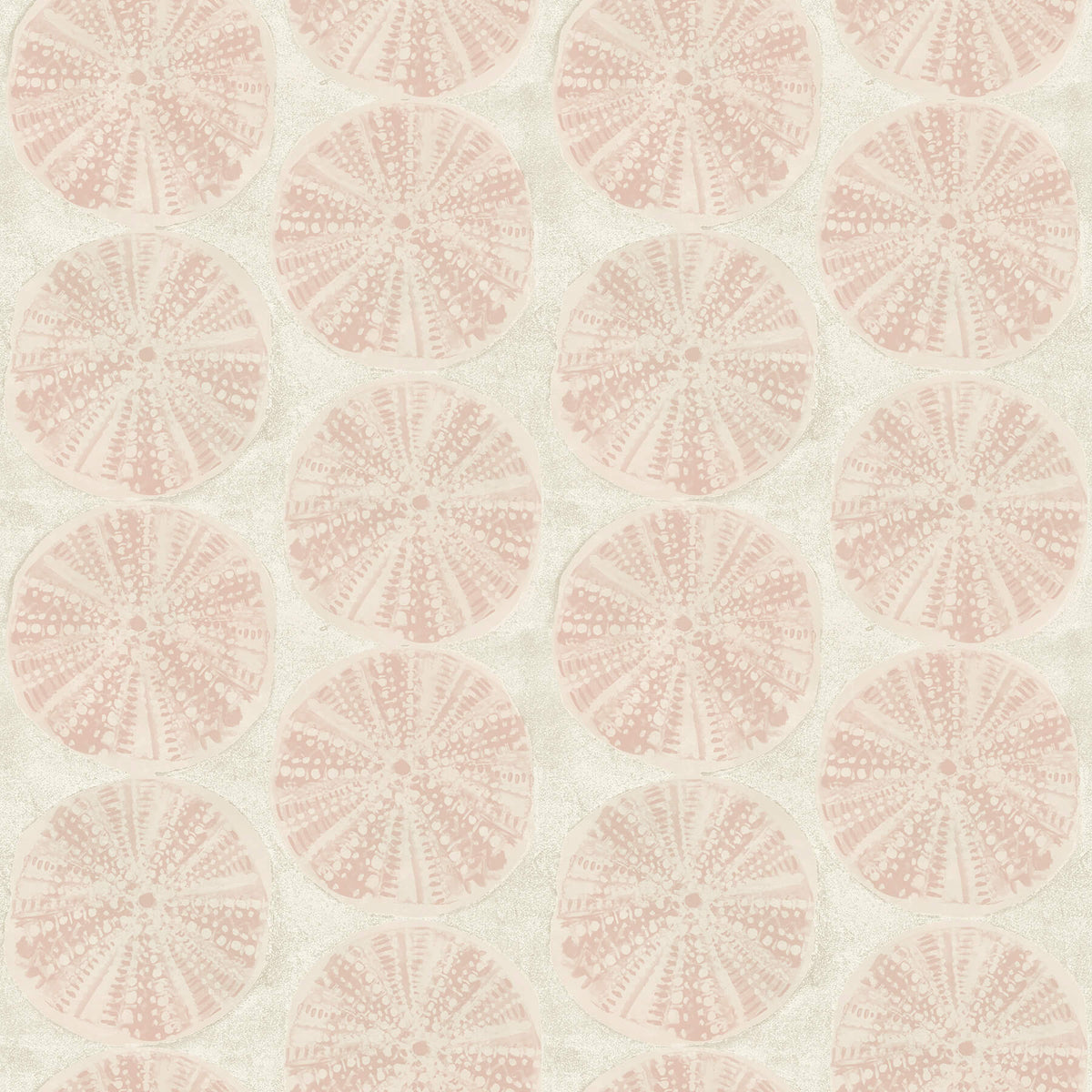 Chesapeake Blue Heron Sea Biscuit Sand Dollar Wallpaper - Peach, coastal