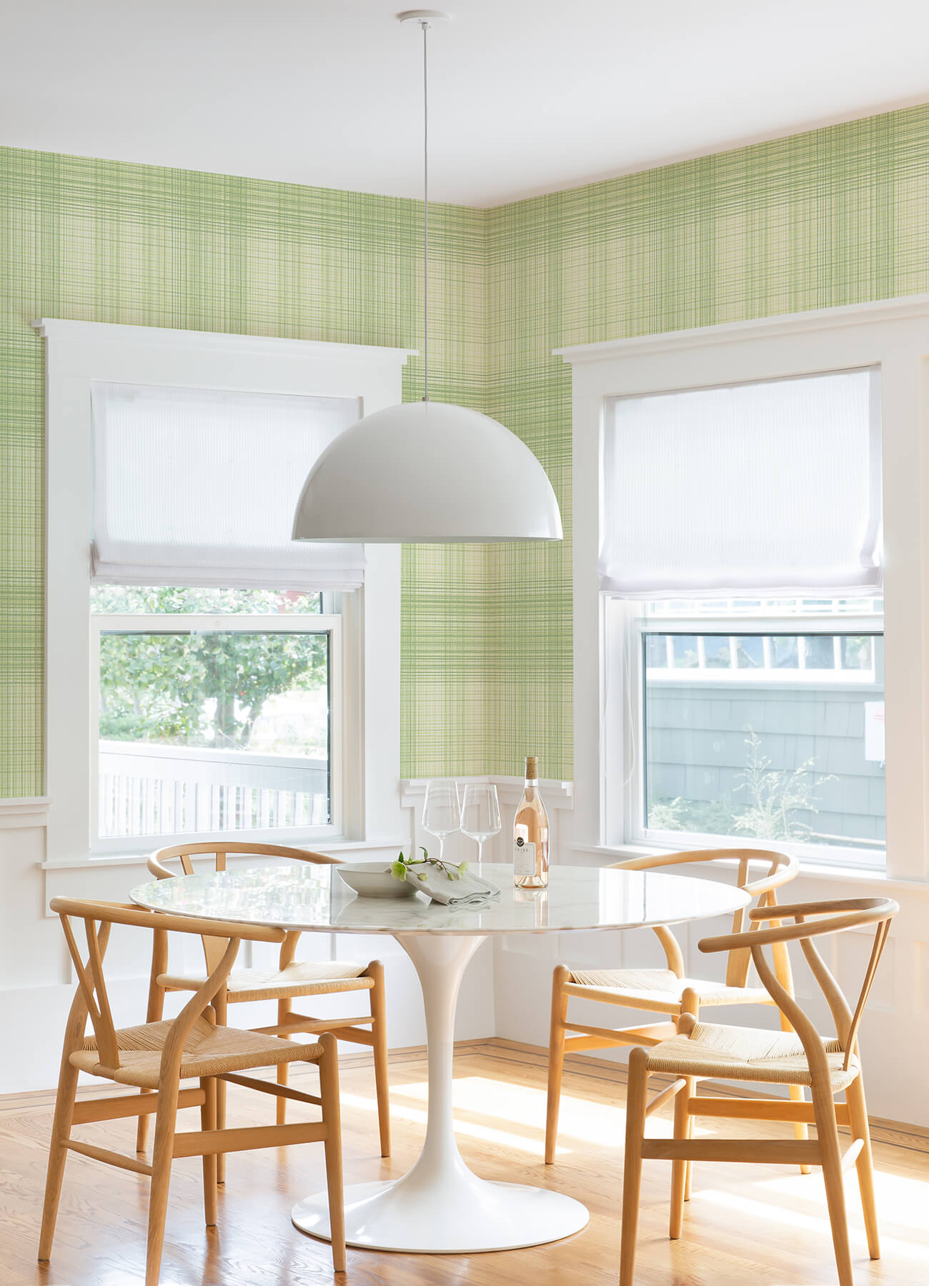 Blue Heron Madras Plaid Wallpaper