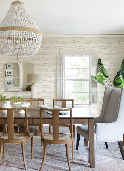 Blue Heron Rannell Abstract Scallop Wallpaper