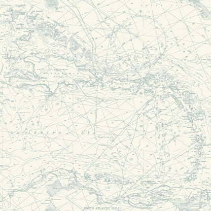 Blue Heron Nautical Charts Wallpaper
