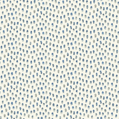 Blue Heron Sand Drips Painted Dots Wallpaper