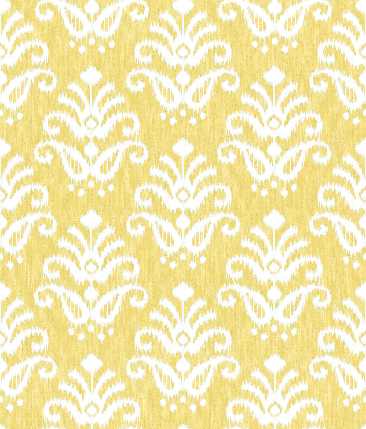 A-Street Prints Happy Keaton Medallion Wallpaper - Yellow, damask