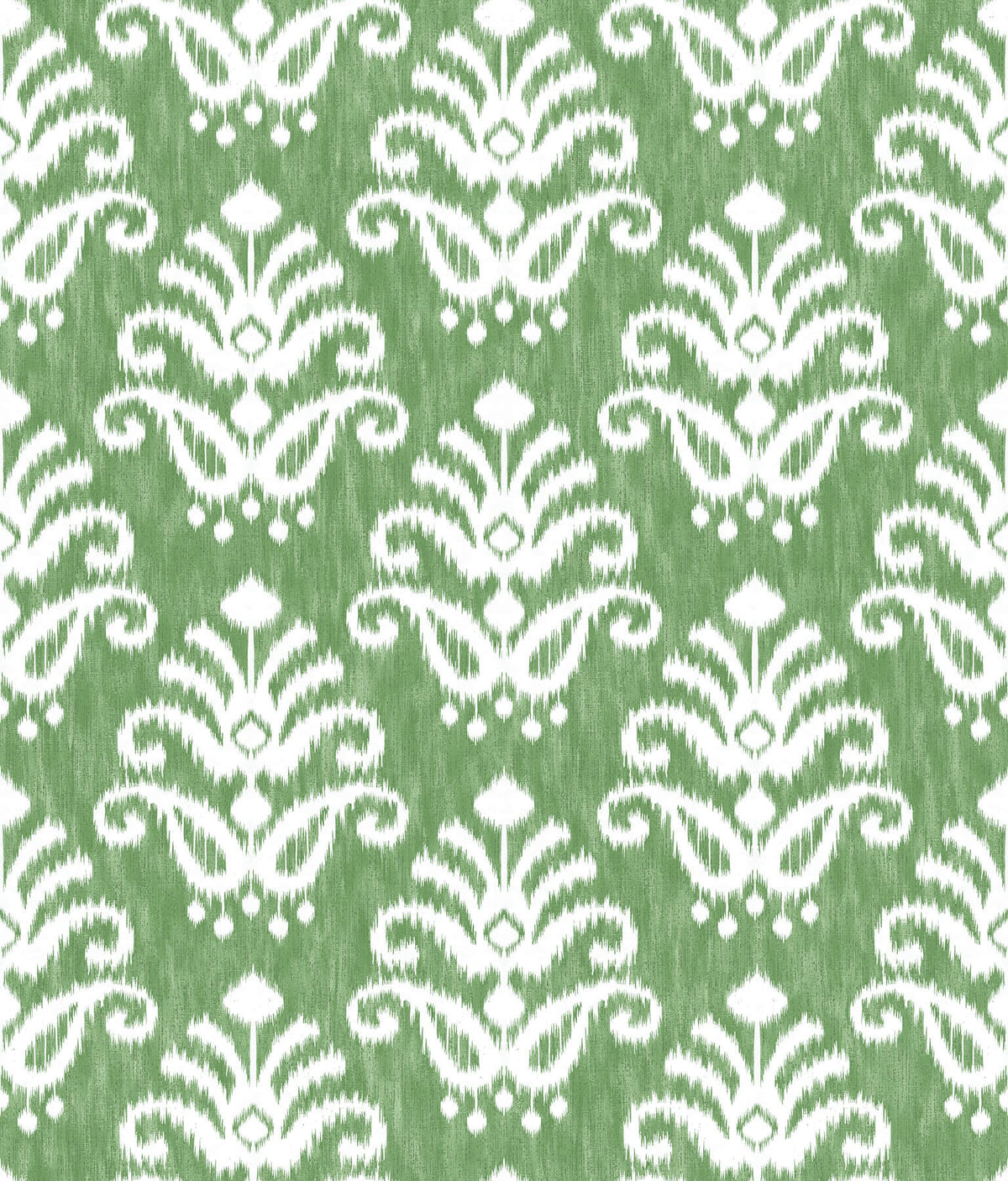 A-Street Prints Happy Keaton Medallion Wallpaper - Green, damask in yellow, blue, orange