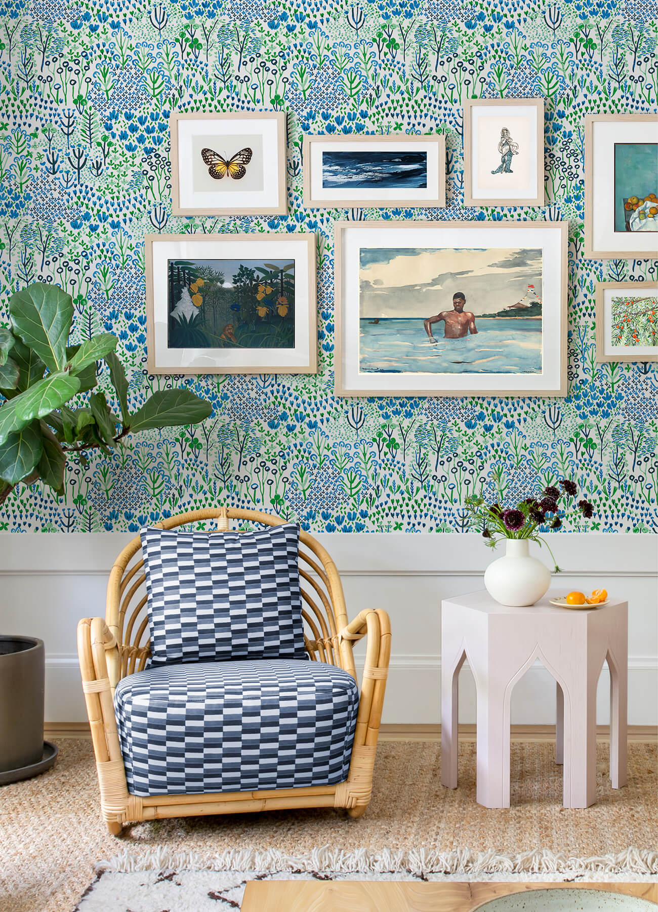 Happy Chilton Wildflowers Wallpaper