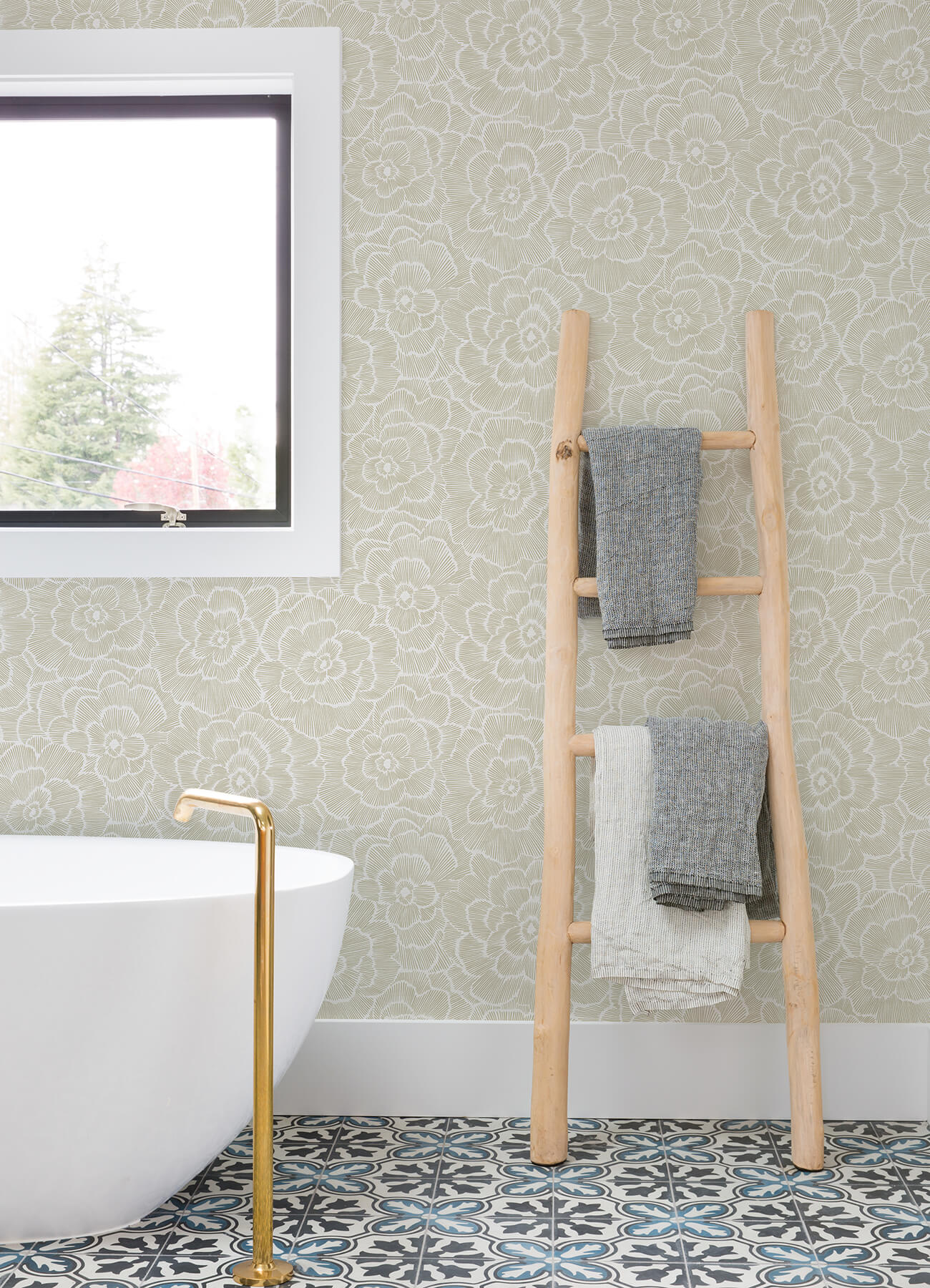 Middleton Periwinkle Wallpaper