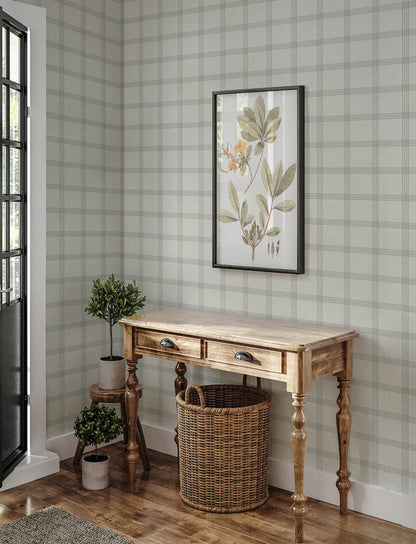 Wildflower Twain Plaid Wallpaper