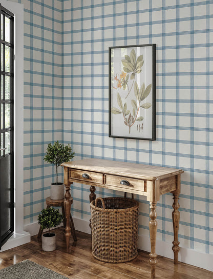 Wildflower Twain Plaid Wallpaper