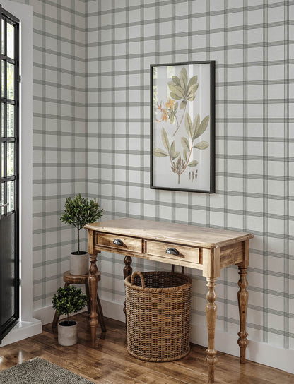 Wildflower Twain Plaid Wallpaper