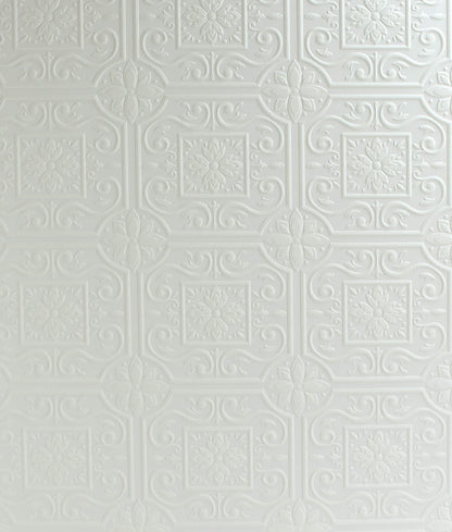 Wildflower Ibold Tin Ceiling Paintable Wallpaper
