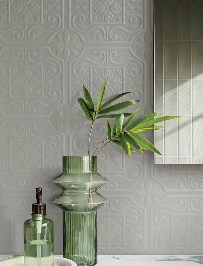 Wildflower Ibold Tin Ceiling Paintable Wallpaper