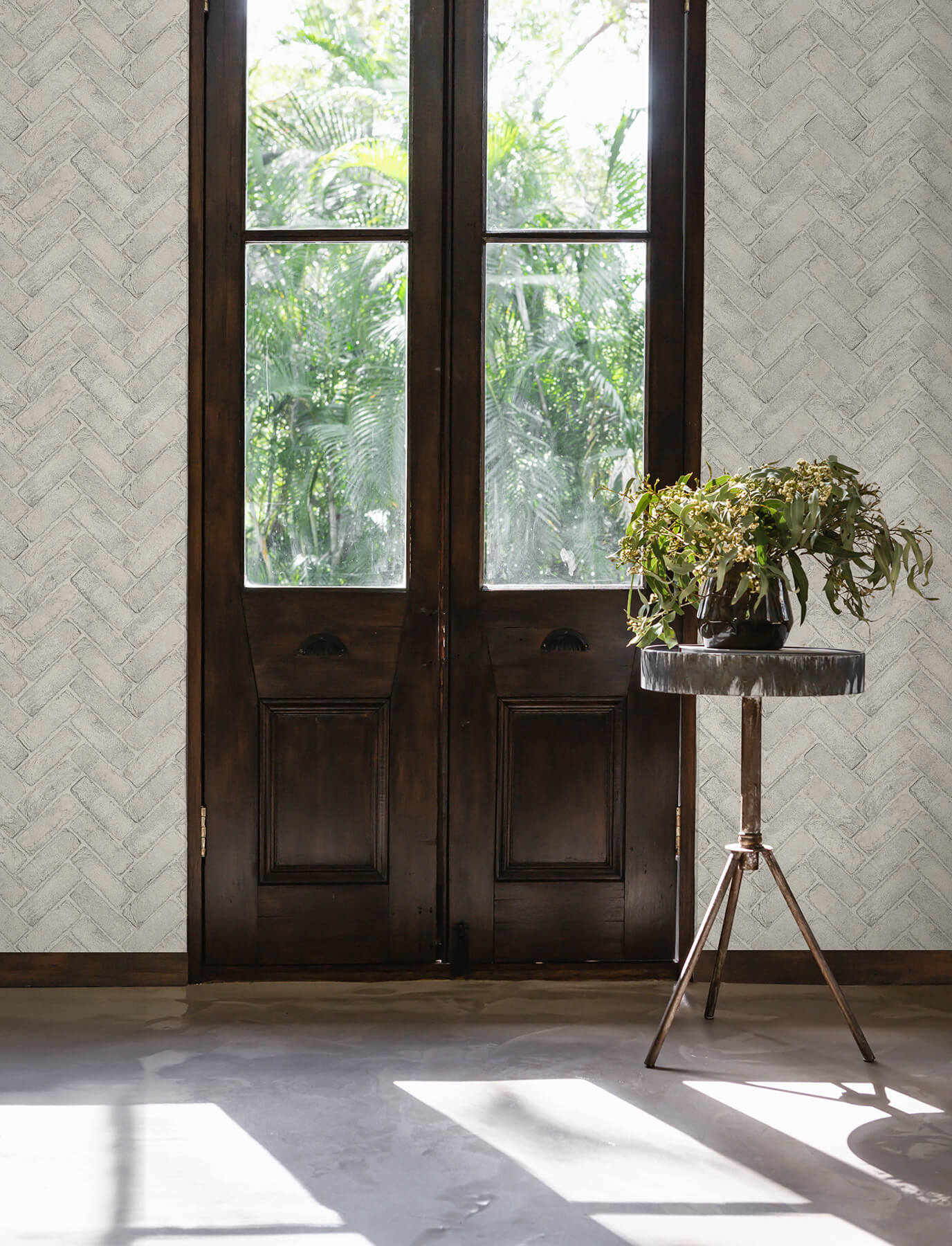 Wildflower Cannelle Brick Wallpaper