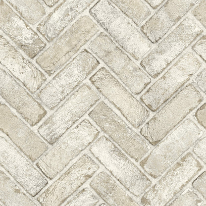 Wildflower Cannelle Brick Wallpaper