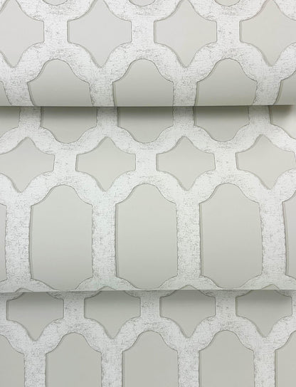 Wildflower Chervil Trellis Wallpaper