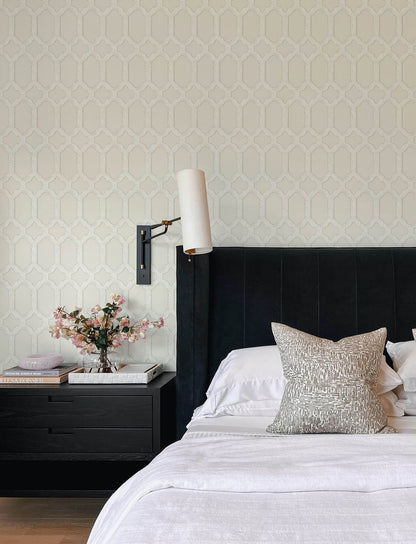 Wildflower Chervil Trellis Wallpaper