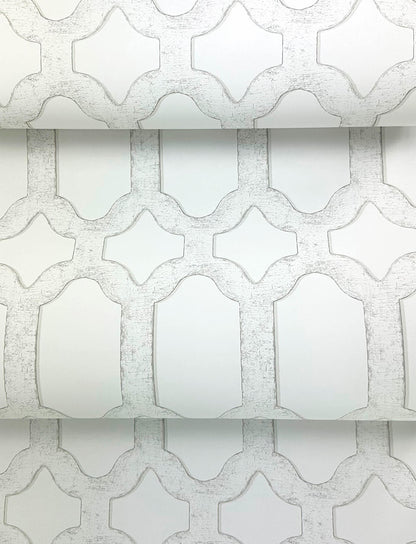 Wildflower Chervil Trellis Wallpaper