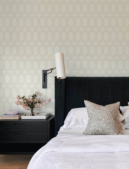 Wildflower Chervil Trellis Wallpaper