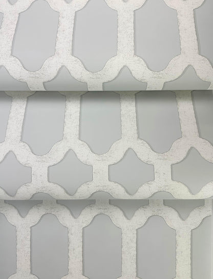 Wildflower Chervil Trellis Wallpaper