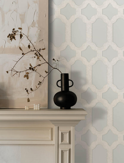 Wildflower Chervil Trellis Wallpaper