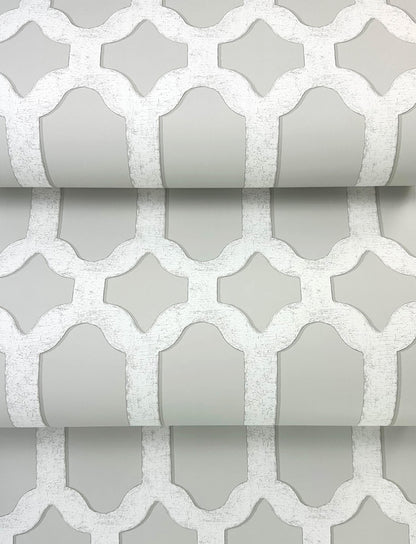 Wildflower Chervil Trellis Wallpaper