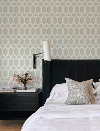 Wildflower Chervil Trellis Wallpaper