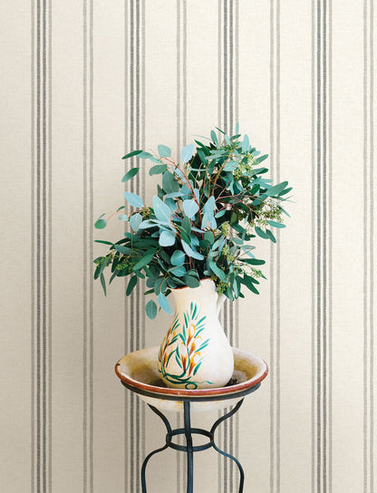Wildflower Lovage Stripe Wallpaper