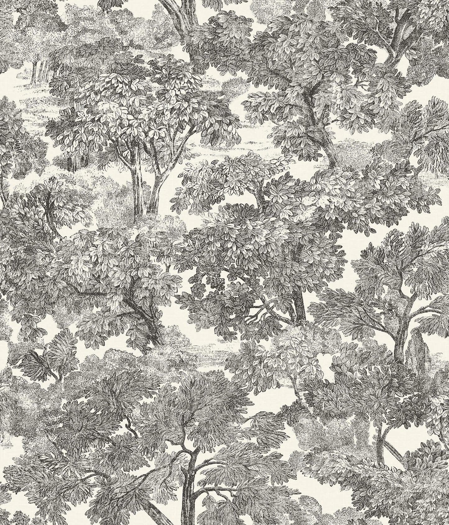 Wildflower Spinney Toile Wallpaper