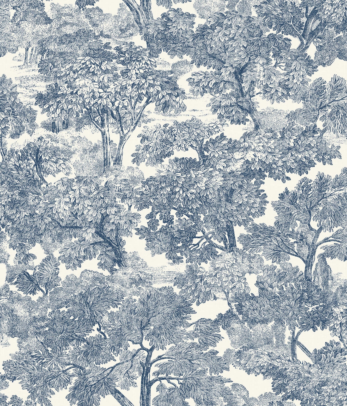 Wildflower Spinney Toile Wallpaper