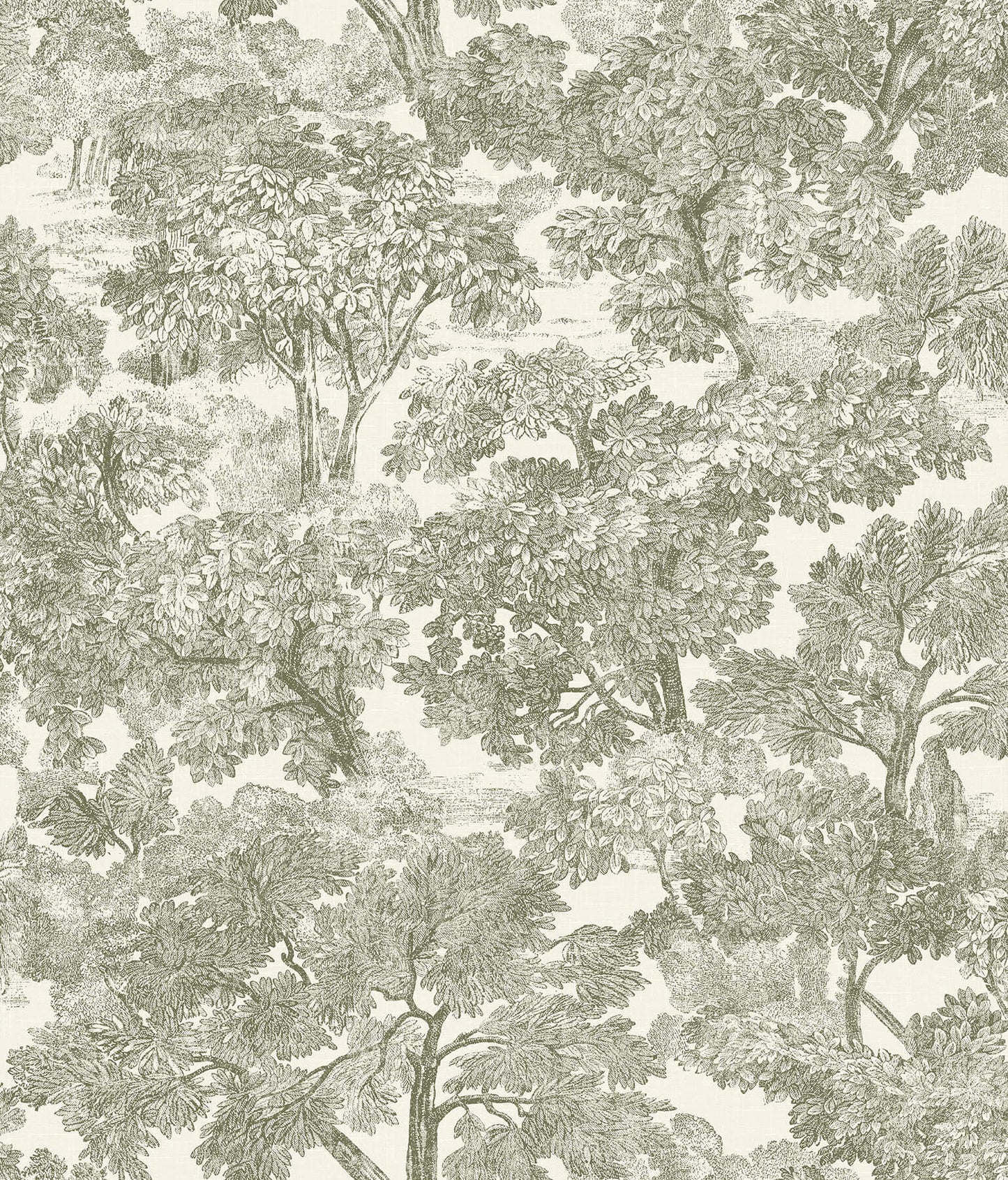 Wildflower Spinney Toile Wallpaper