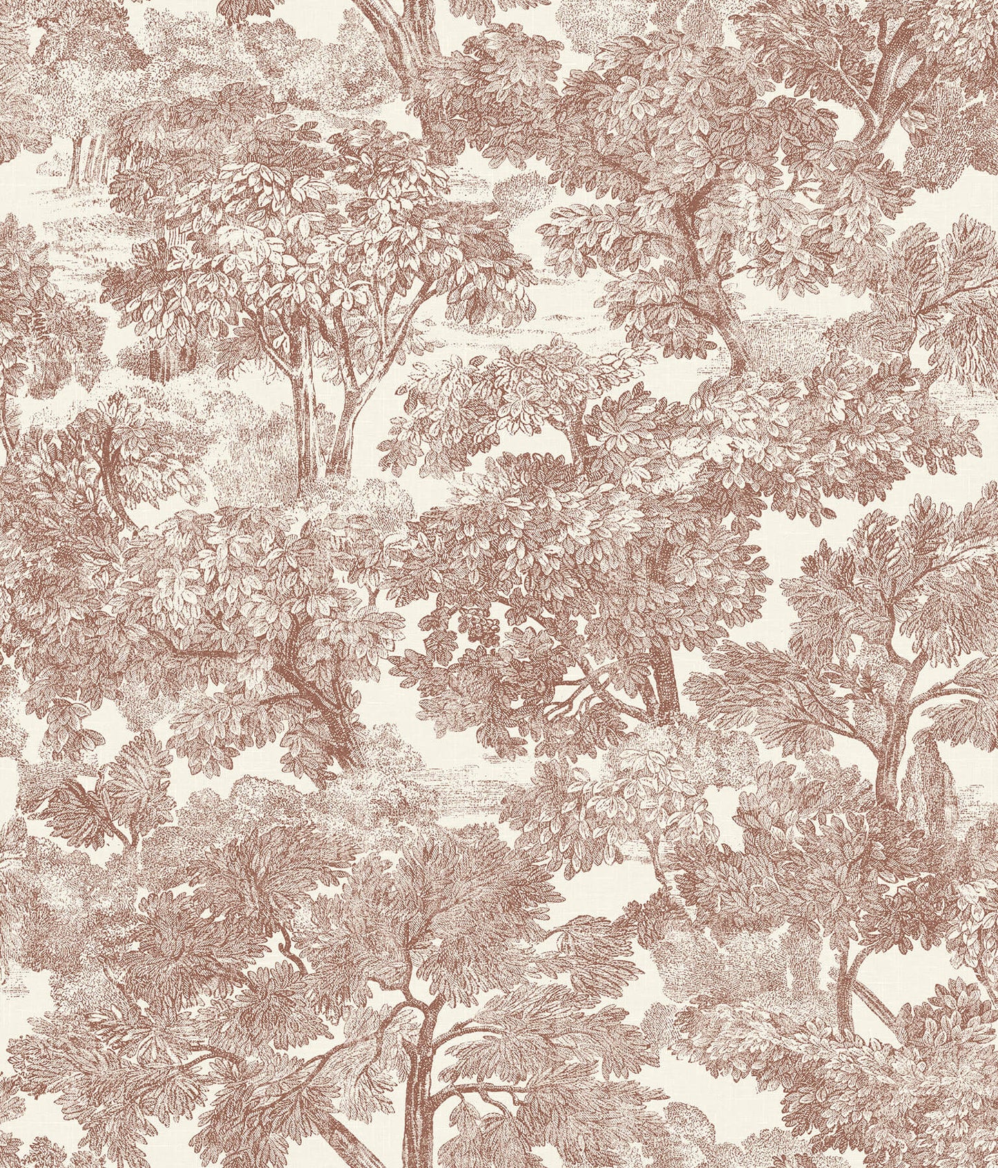 Wildflower Spinney Toile Wallpaper