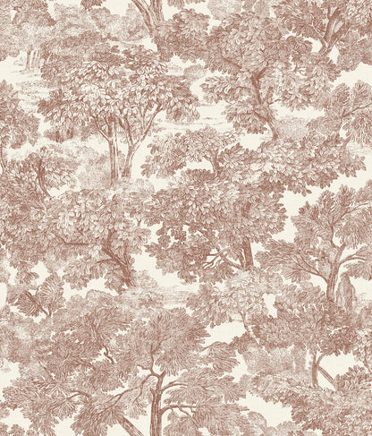 Wildflower Spinney Toile Wallpaper