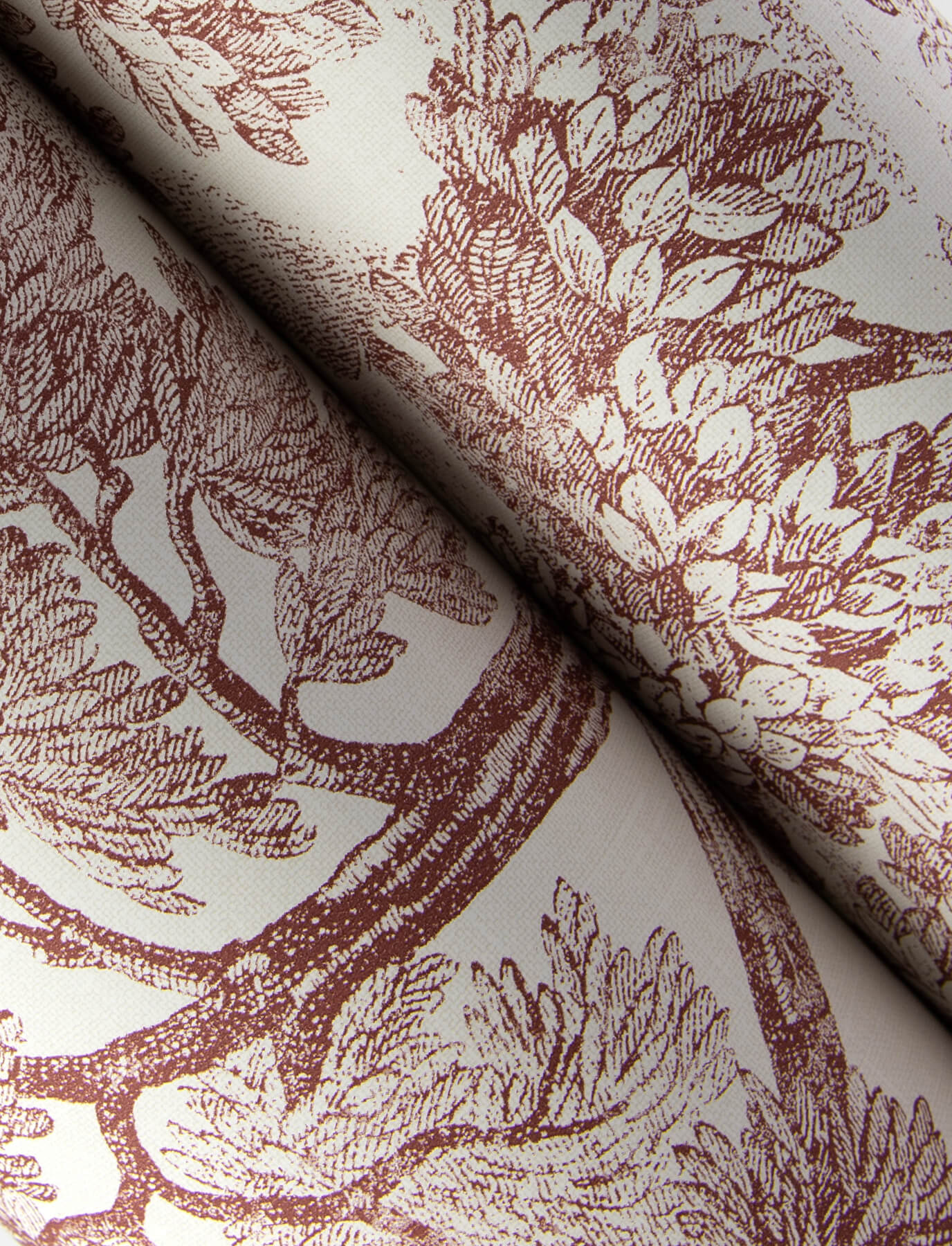 Wildflower Spinney Toile Wallpaper