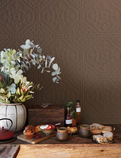 Wildflower Brooklyn Tin Paintable Wallpaper
