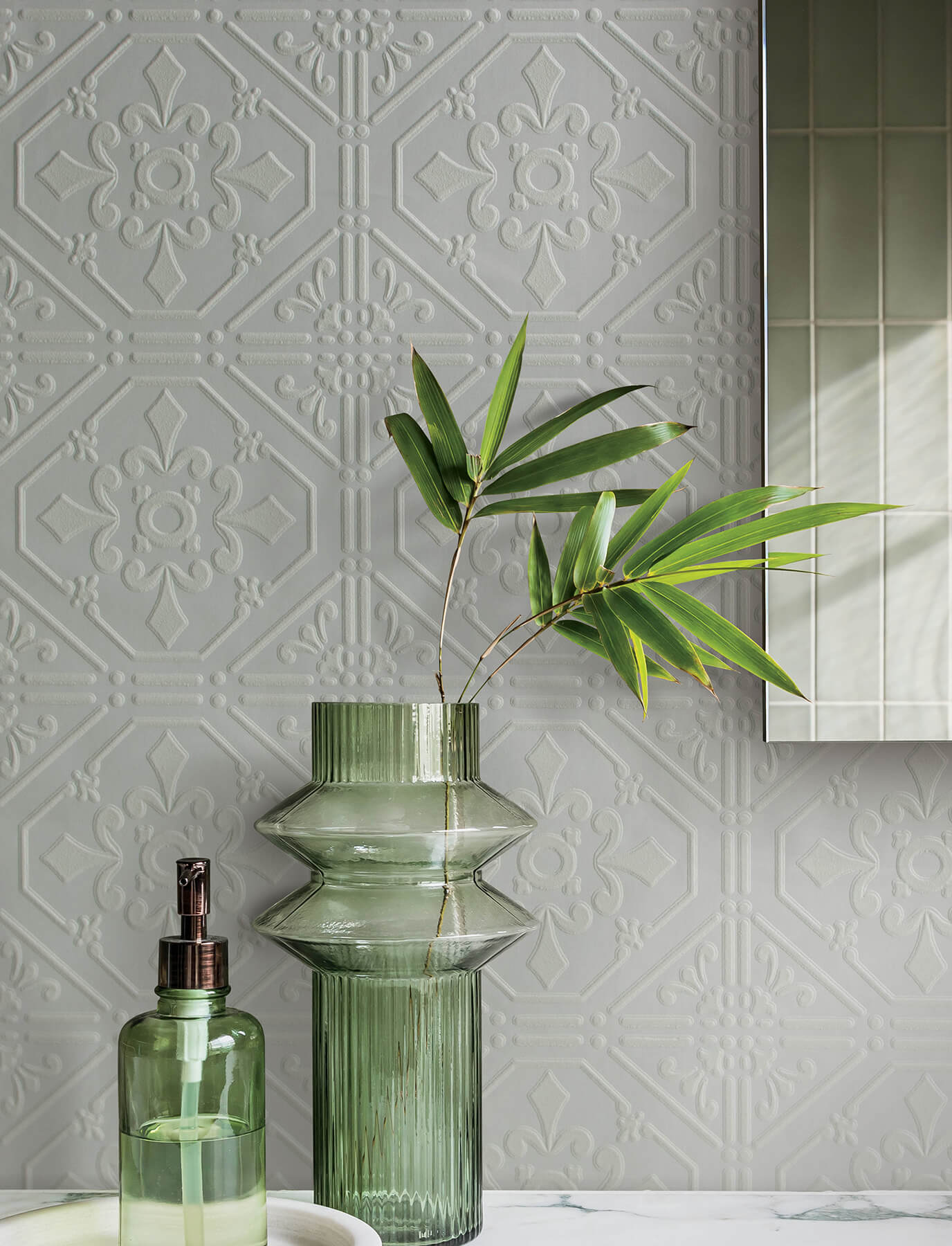 Wildflower Brooklyn Tin Paintable Wallpaper