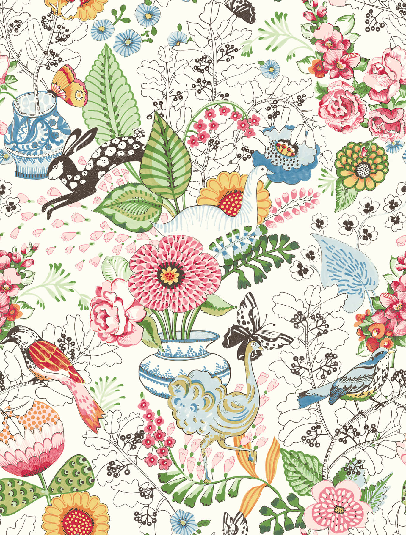 Whimsy Fauna Wallpaper