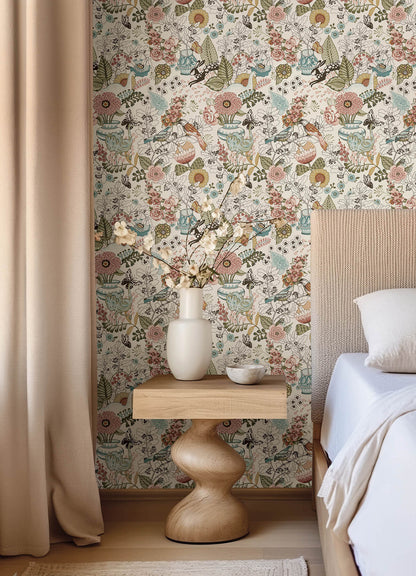 Whimsy Fauna Wallpaper