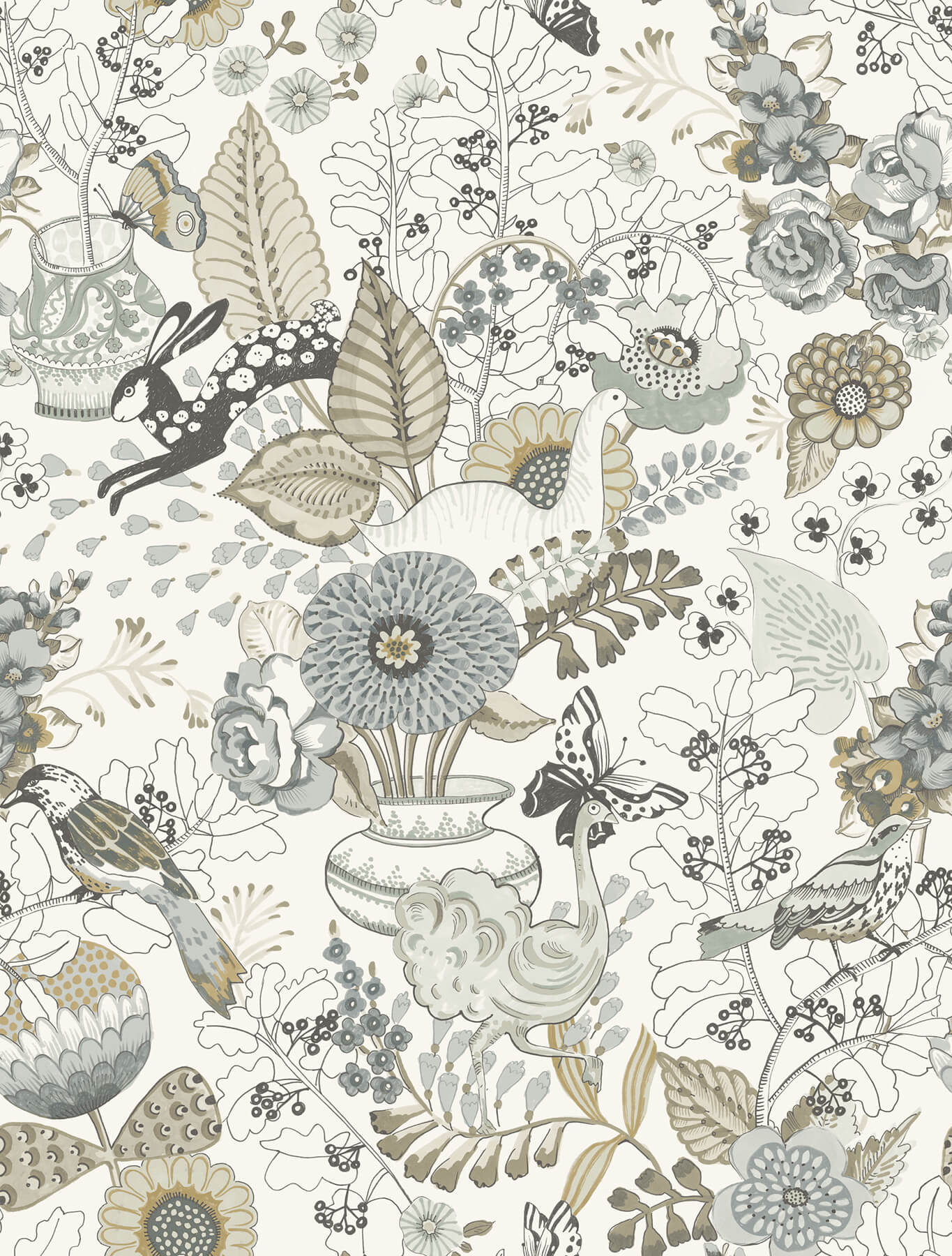 Whimsy Fauna Wallpaper