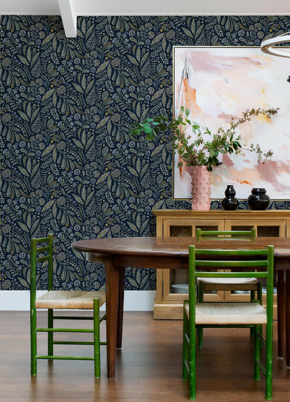Whimsy Briar Floral Wallpaper