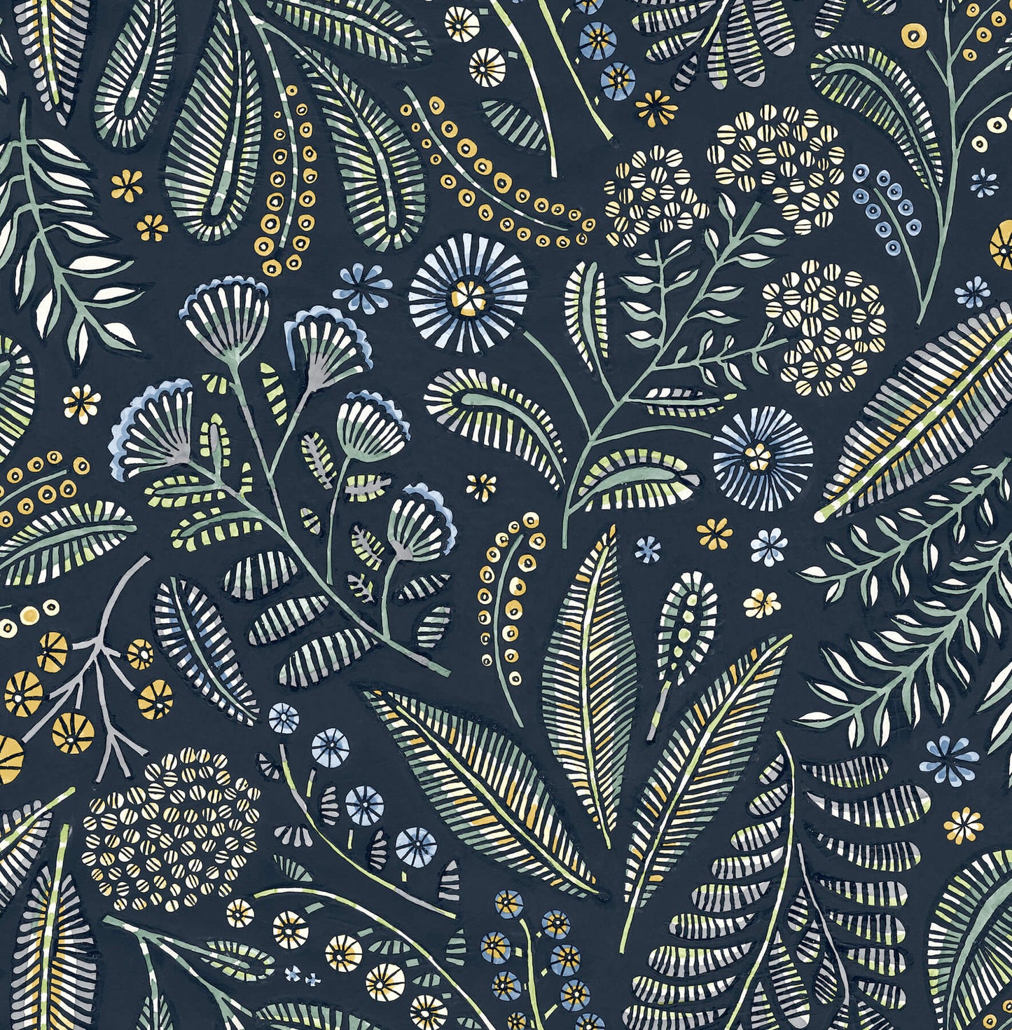 Whimsy Briar Floral Wallpaper