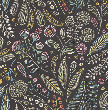 Whimsy Briar Floral Wallpaper