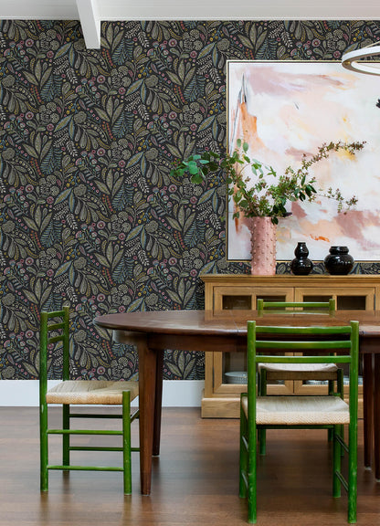Whimsy Briar Floral Wallpaper