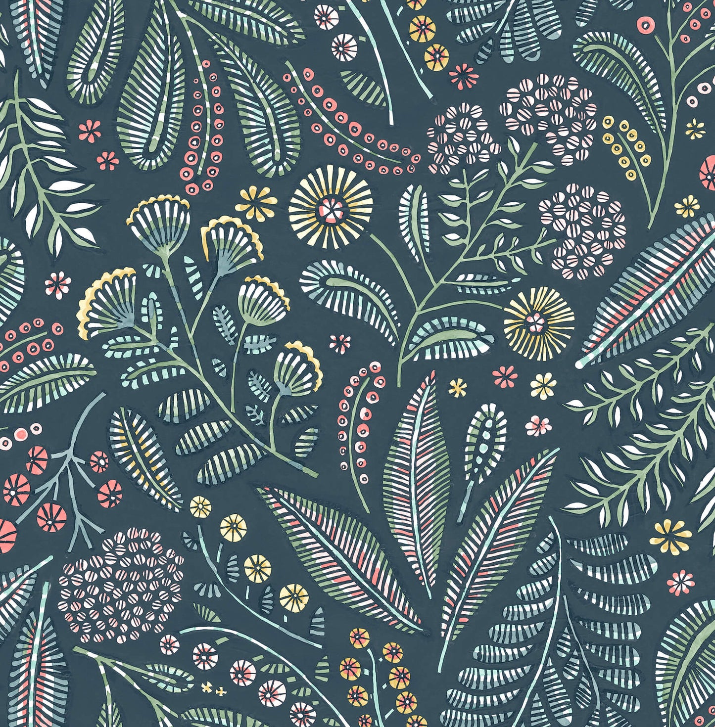 Whimsy Briar Floral Wallpaper