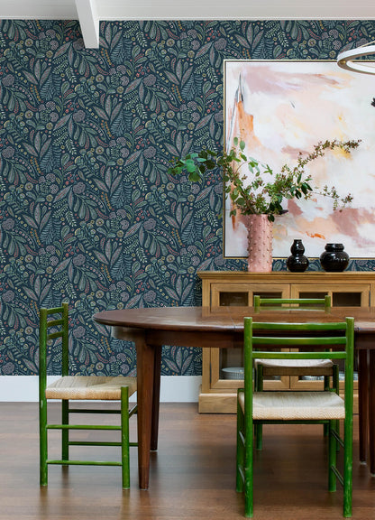 Whimsy Briar Floral Wallpaper
