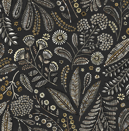 Whimsy Briar Floral Wallpaper