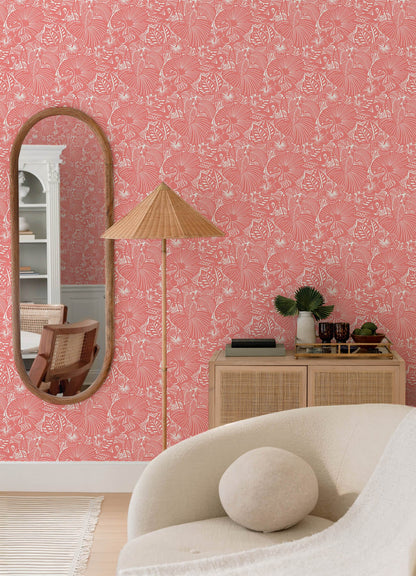 Whimsy Idalia Flamingo Wallpaper