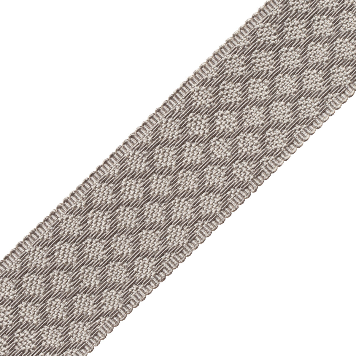 1.75" Le Jardin Silk Border Trim by Samuel & Sons in Silver