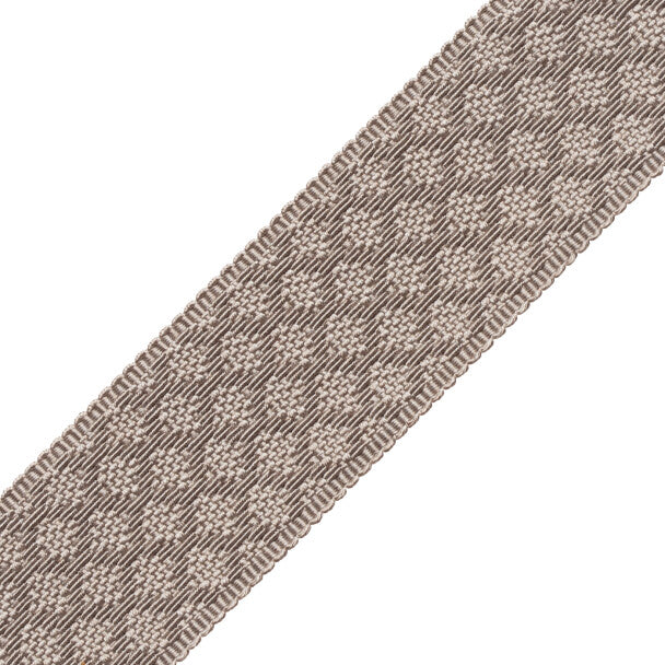 1.75" Le Jardin Silk Border Trim by Samuel & Sons in Steel