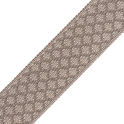 1.75" Le Jardin Silk Border Trim by Samuel & Sons in Steel