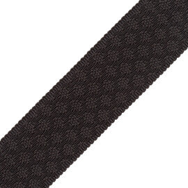 1.75" Le Jardin Silk Border Trim by Samuel & Sons in Black